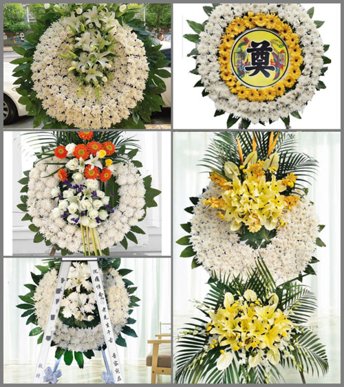 山东菏泽牡丹区黄堽镇徐庄村花圈速递
